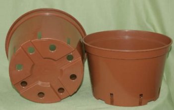 Rund & låg kruka, 7,5 liter, 10-pack