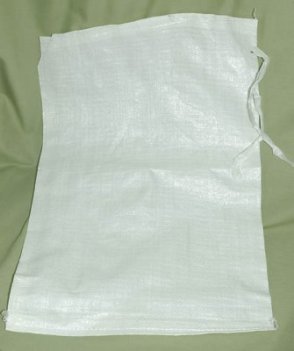 10-pack, Vit UV-stabiliserad sandsäck med knytband