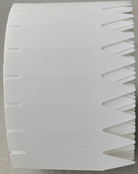 Rulle sticketiketter i HDPE-plast 12 x 2,5 cm